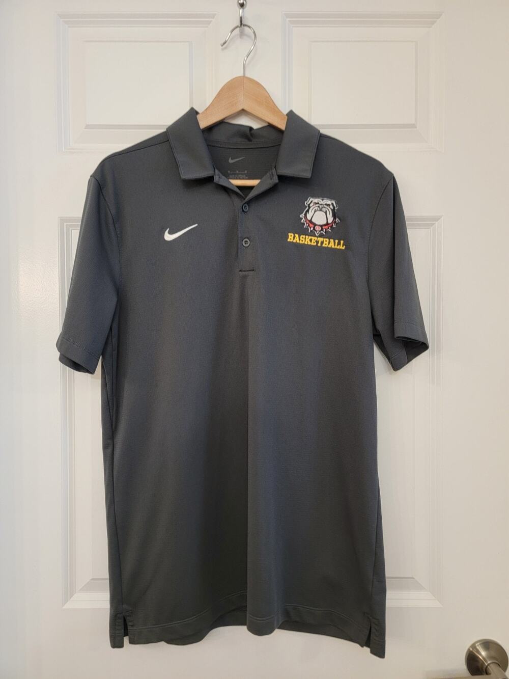 Nike Dri-FIT Men's Georgia Bulldogs Basketball Polo Shirt Gray CI4470-060 Size M